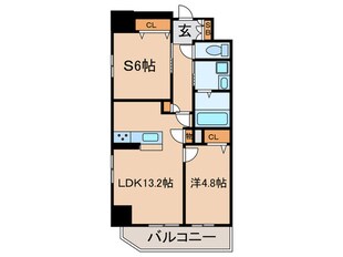 プレサンスロジェ堺筋本町(1303)の物件間取画像